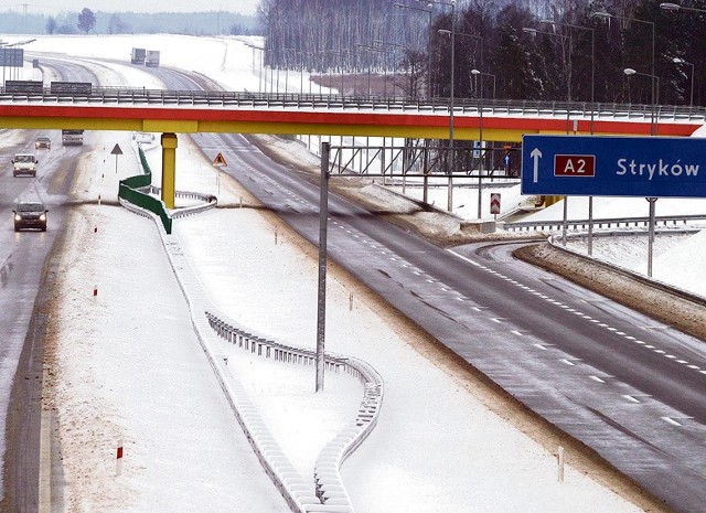 Zagrożony odcinek A1 zaczyna się od węzła w Strykowie