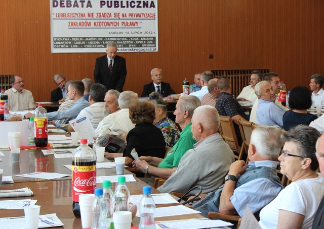 Debata "Lubelszczyzna nie zgadza się na prywatyzację Zakładów Azotowych Puławy"