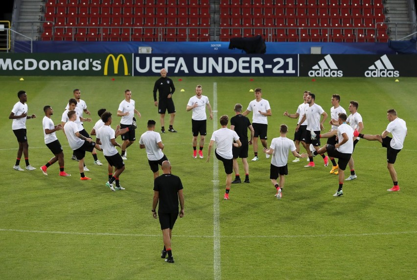 Niemiecka drużyna podczas treningów w Krakowie