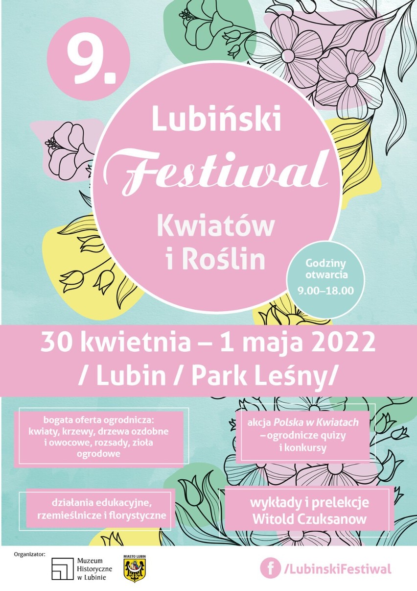 30 kwietnia rozkwitnie 9. Lubiński Festiwal Kwiatów i Roślin - atrakcji nie zabraknie!