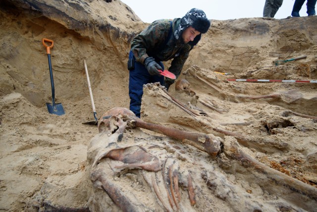 Na przestrzeni dwóch metrów kwadratowych badacze znajdowali nawet po 20 szkieletów.