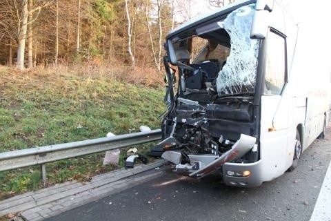 Wypadek polskiego autobusu Eurotrans na A2 w Niemczech [ZDJĘCIA]