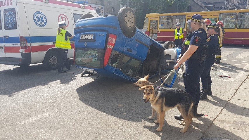 Wypaek na skrzyżowaniu Pomorskiej i Wschodniej