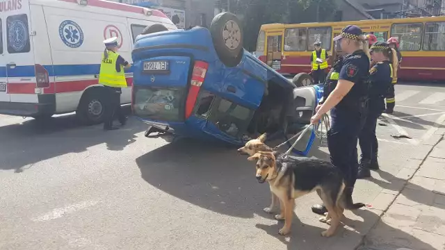 Wypaek na skrzyżowaniu Pomorskiej i Wschodniej