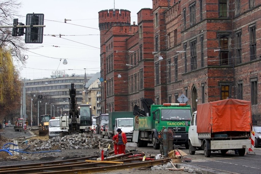 Wrocław: Znów inaczej jedziemy przez Podwale (ZDJĘCIA)