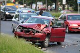Piotrków Trybunalski: policjant spowodował wypadek