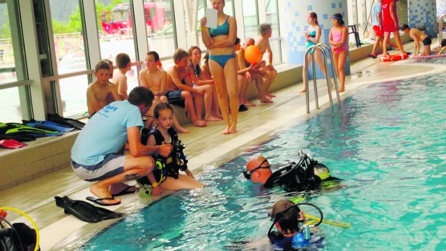 W kilku podhalańskich obiektach z gorącą wodą można nawet nauczyć się nurkowania