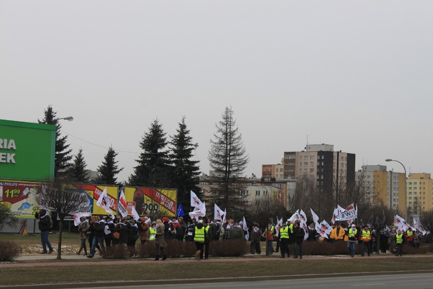 Marsz strajkujących w Jastrzębiu-Zdroju
