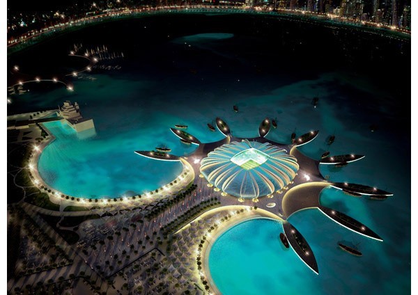 Projekt stadionu Doha Port na Mundial w Katarze