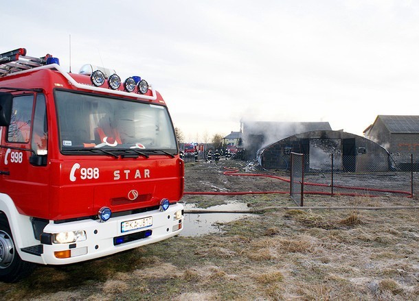 Powiat kaliski: Spłonęło ponad 7000 kurczaków