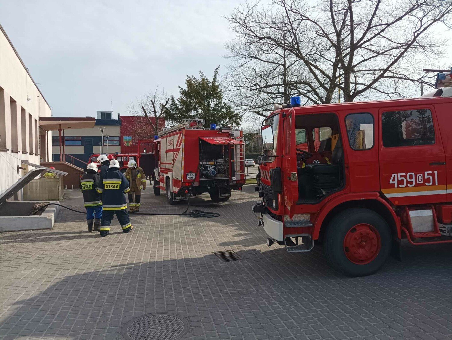 Pożar w szkole w Starej Kiszewie. Trzeba było ewakuować uczniów