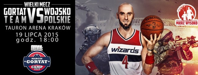 MARCIN GORTAT CAMP 2015. Wielki Mecz w TAURON Arenie Kraków. Gortat Team vs Wojsko Polskie

19 lipca, godz. 18:00

Kabaret Neo-Nówka, Sylwester Wardęga, Jerzy Dudek, Tatiana Okupnik, Łozo, Tomson, Piotr Gruszka, Mariusz Wlazły – to tylko część gwiazd, które wejdą w skład drużyny Marcina Gortata i 19 lipca (niedziela) zmierzy się w TAURON Arenie Kraków z reprezentacją Wojska Polskiego.