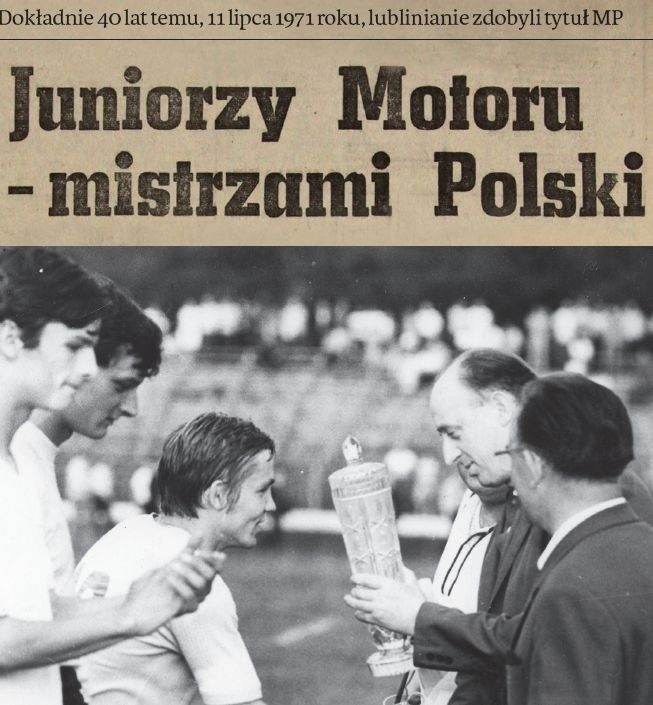 40 lat temu juniorzy Motoru Lublin zdobyli mistrzostwo Polski