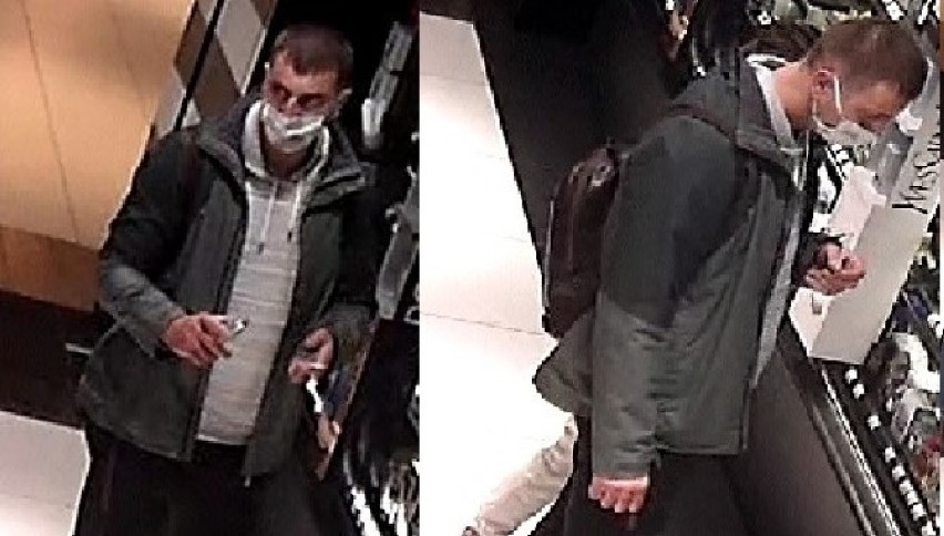 Gdynia: Policja ujawnia wizerunek mężczyzny który może być zamieszany w kradzież perfum. Uchwyciły go kamery monitoringu