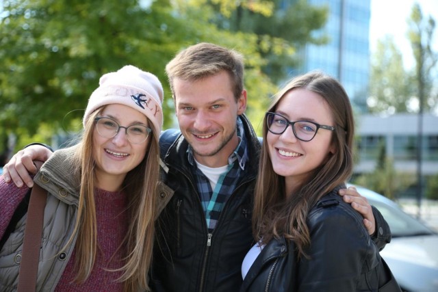 Wiktoria, Piotr i Michalina - studenci Politechniki Wrocławskiej