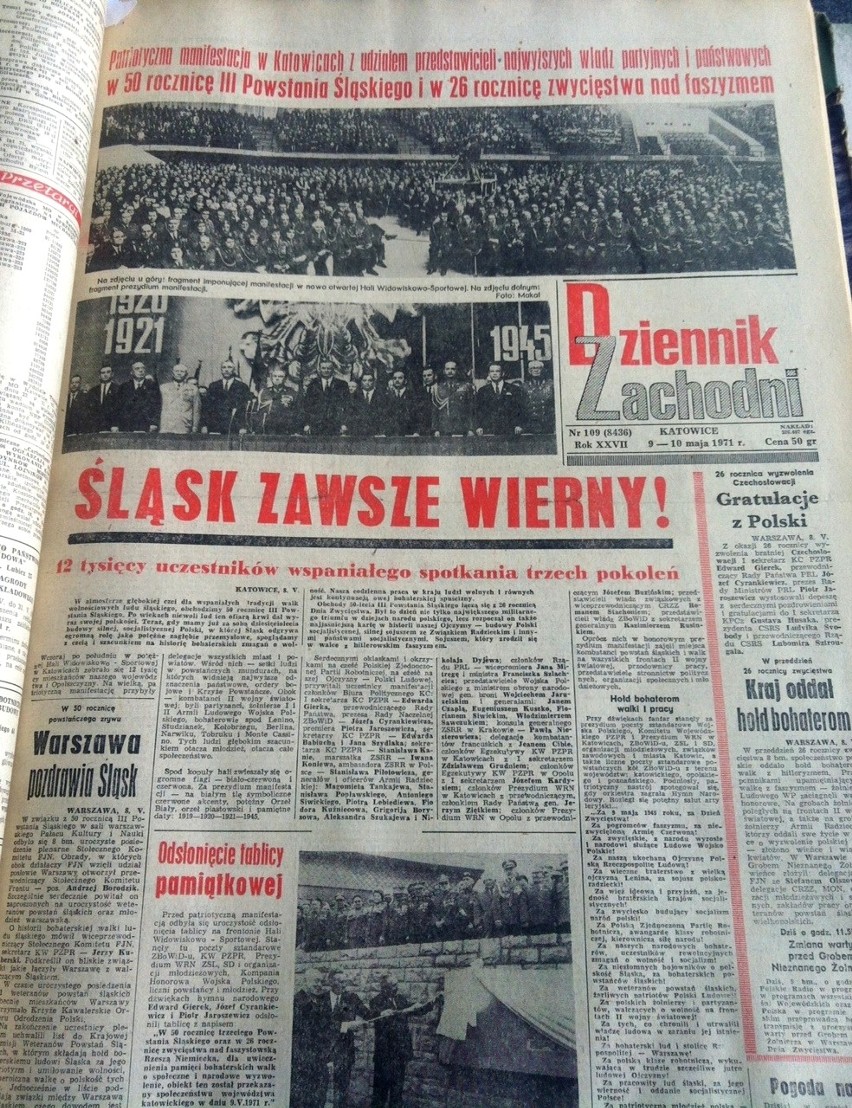 Dziennik Zachodni z 9 maja 1971 r.