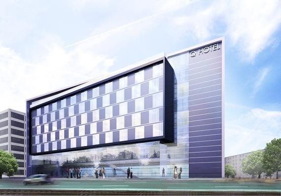 Wrocław: Budują nowy hotel przy ul. Powstańców Śląskich (WIZUALIZACJE)