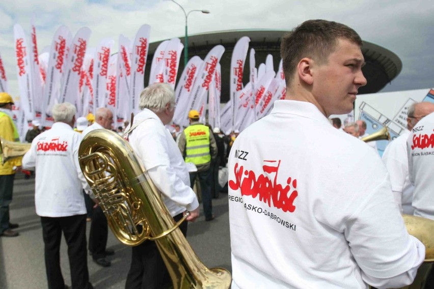 Antyrządowa manifestacja w Katowicach