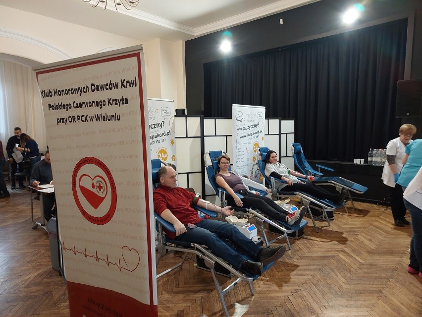Pierwsza w 2023 roku akcja honorowego krwiodawstwa w Wieluniu FOTO