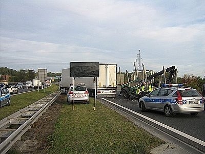 Wypadek na A4 w Mysłowicach. Zablokowana droga na Wrocław [ZDJĘCIA]