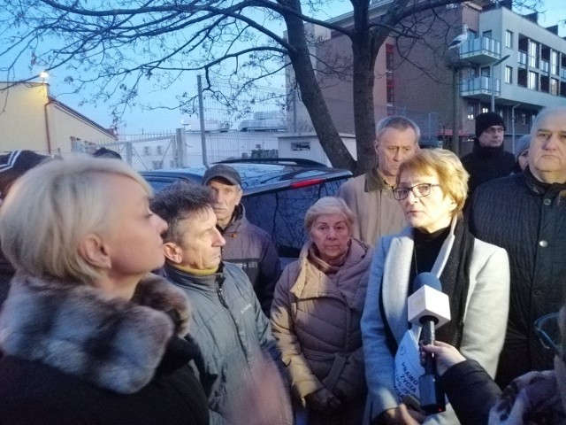 Pierwsze spotkanie protestujących z prezydent Anną Mieczkowską, w październiku 2019 roku