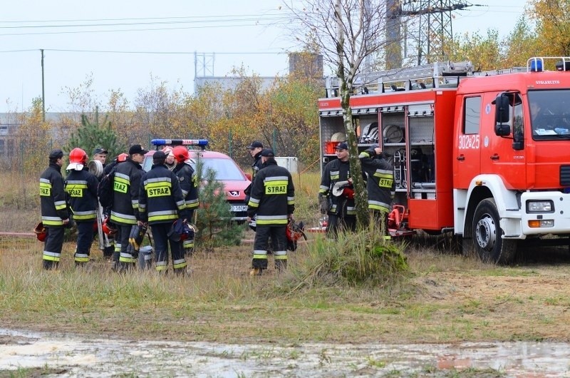 Ugaszą nawet cysternę z gazem - ćwiczenia strażaków w Luboniu [ZDJĘCIA]