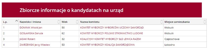 Kandydaci na burmistrza w Kłobucku. WYBORY 2018 w pow. kłobuckim