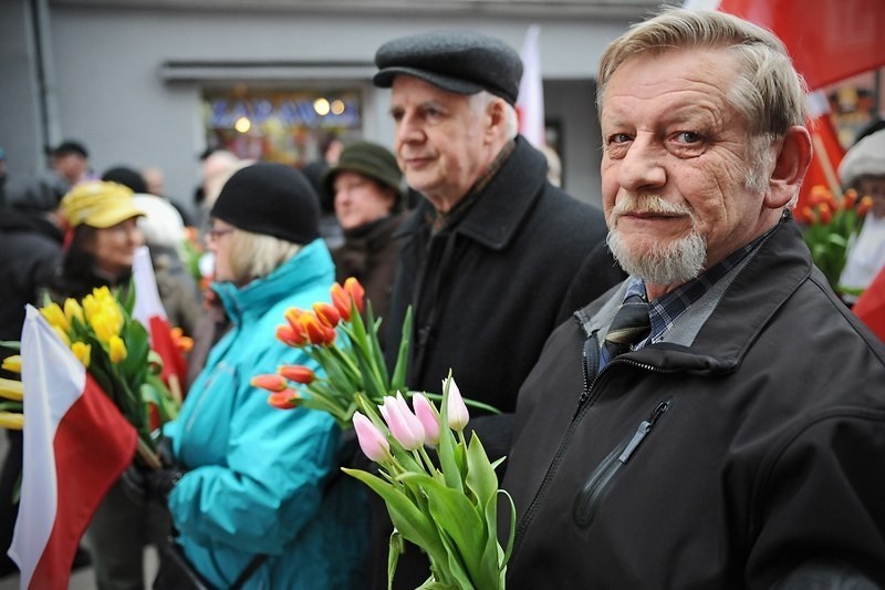 Trzecia rocznica katastrofy smoleńskiej - marsz w Poznaniu.