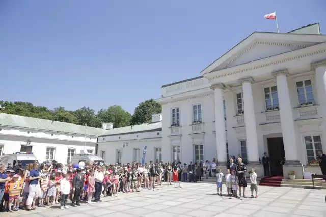 Spotkanie pary prezydenckiej z dziećmi w Belwederze