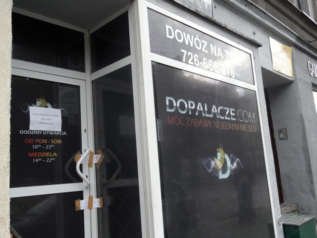 Zamknięty sklep z dopalaczami przy ul. Warszawskiej