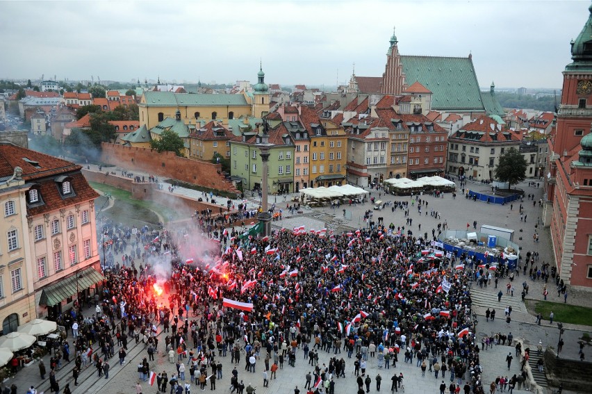 Manifestacja "Polacy przeciw imigrantom" [ZDJĘCIA,WIDEO]