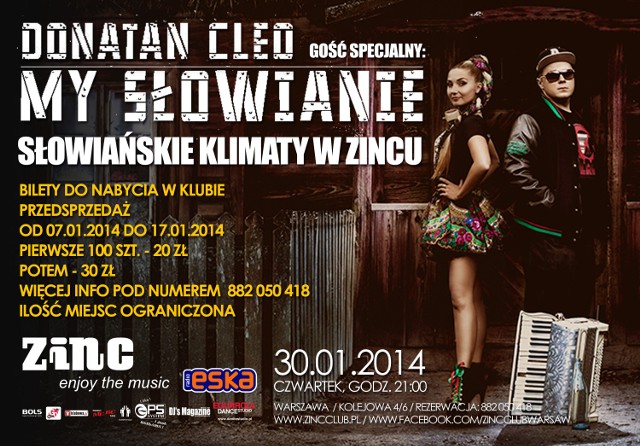 Koncert Donatana i Cleo w Zinc Clubie. Wygraj bilety! [KONKURS]