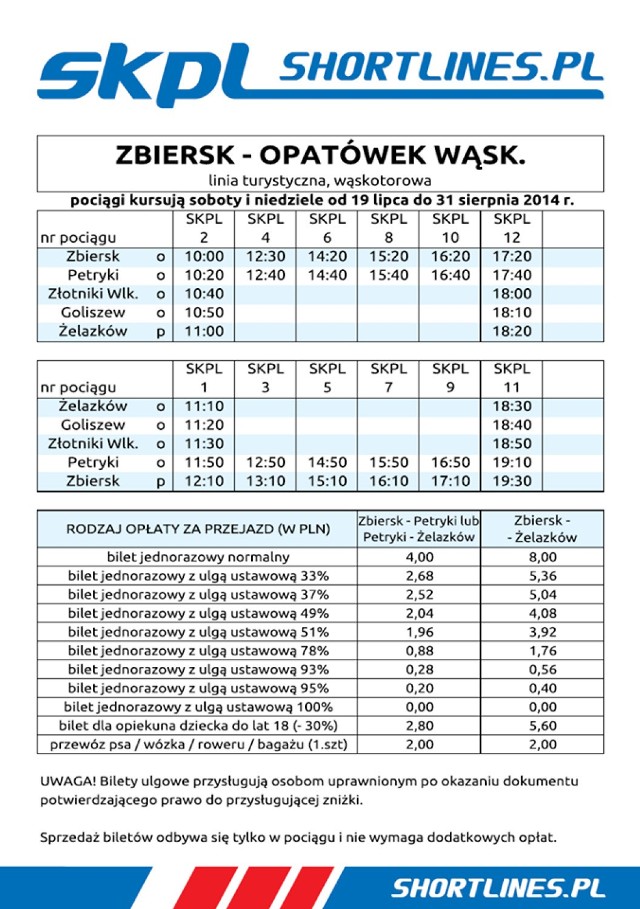 Kaliska wąskotorówka będzie wozić turystów co weekend