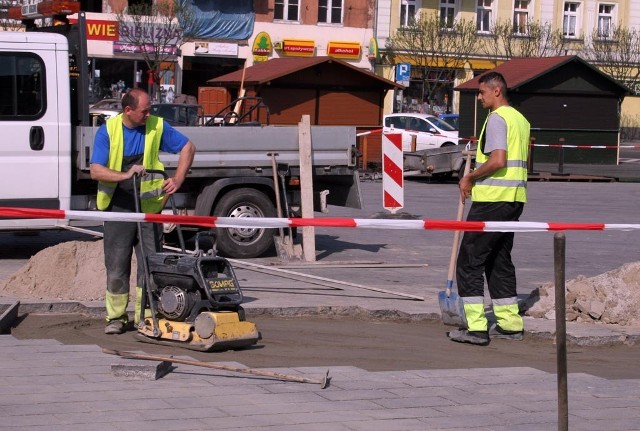 Remont na wrzesińskim rynku