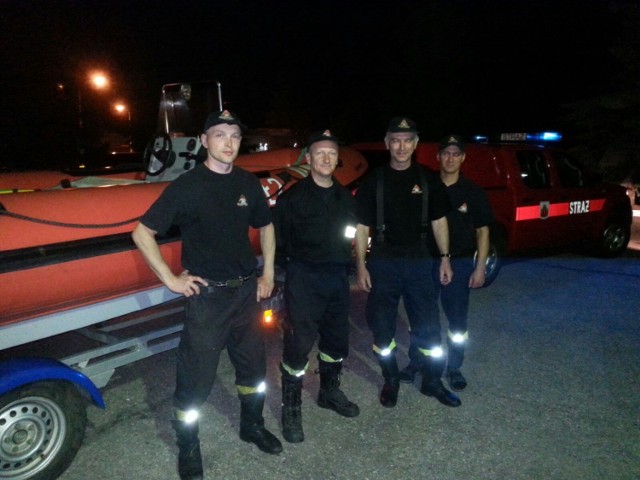 Czterech grudziądzkich strażaków pojechało na południe, aby pomagać mieszkańcom zagrożonym powodzią