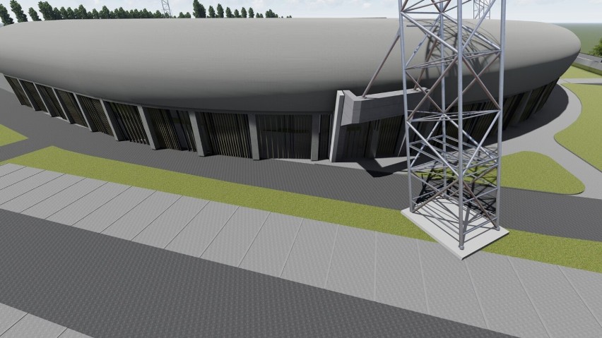 Dwie oferty w przetargu na budowę trybuny na stadionie przy ul. Legionów w Krośnie. Tak ma wyglądać nowy obiekt [WIZUALIZACJE]