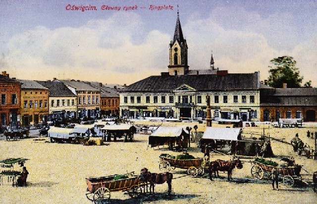 Tak Rynek Główny w Oświęcimiu wyglądał w 1917 roku. Nadszedł czas, by znów go zagospodarować