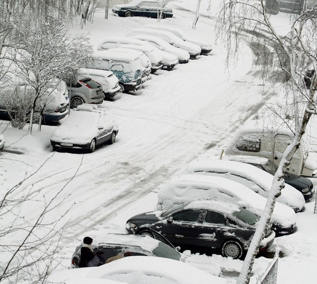 Po obfitych opadach śniegu zimowe pejzaże były zmorą dla kierowców