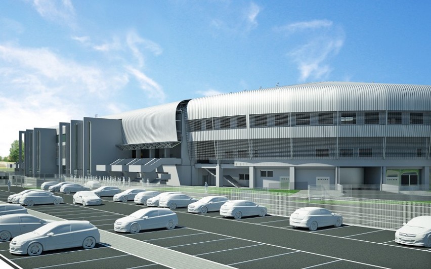 Wizualizacja nowego stadionu w Tychach