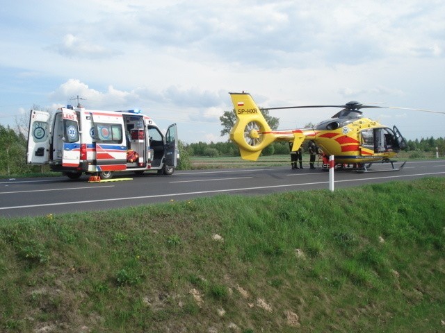 Kia zderzyła się z ciężarówką na obwodnicy Lubartowa