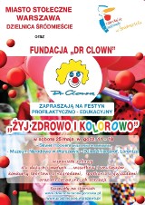 Festyn „Żyj zdrowo i kolorowo”. Dr Clown zaprasza 25 maja na Krakowskie Przedmieście