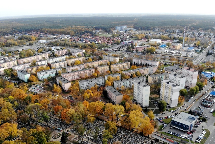 Jednym z największych osiedli z wielkiej płyty w Lesznie przy Przyjaźni. Tam powstały zarówno bloki jak i wieżowce