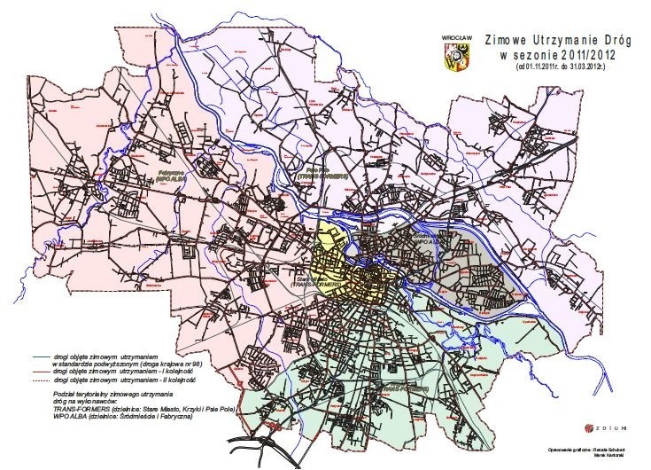 Wrocław: Lista ulic, które będą odśnieżane