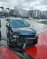 Kraków. Wypadek na ulicy Armii Krajowej. Występują utrudnienia w ruchu