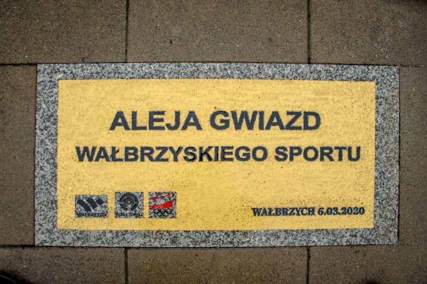 Wałbrzych: Odsłonięcie Alei Gwiazd Sportu (ZDJĘCIA)