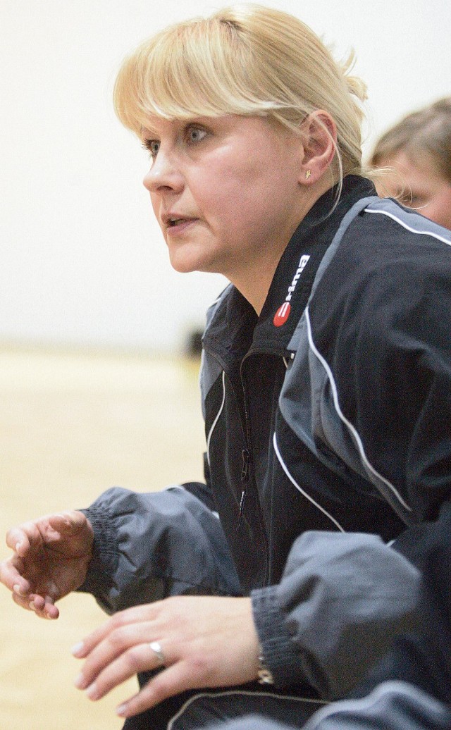 Bożena Karkut grała na skrzydle w AZS AWF  Wrocław