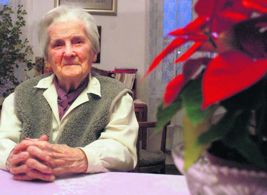 Jej siostra Maria Weigert ma lat  100. Jest  od siostry rok...