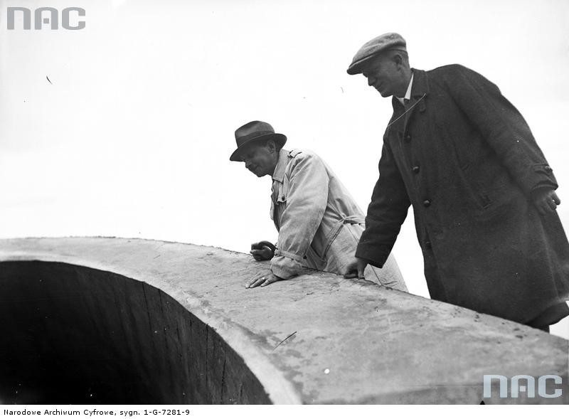 Budowa drogi Kraków-Wieliczka-Lwów, 1935 rok...