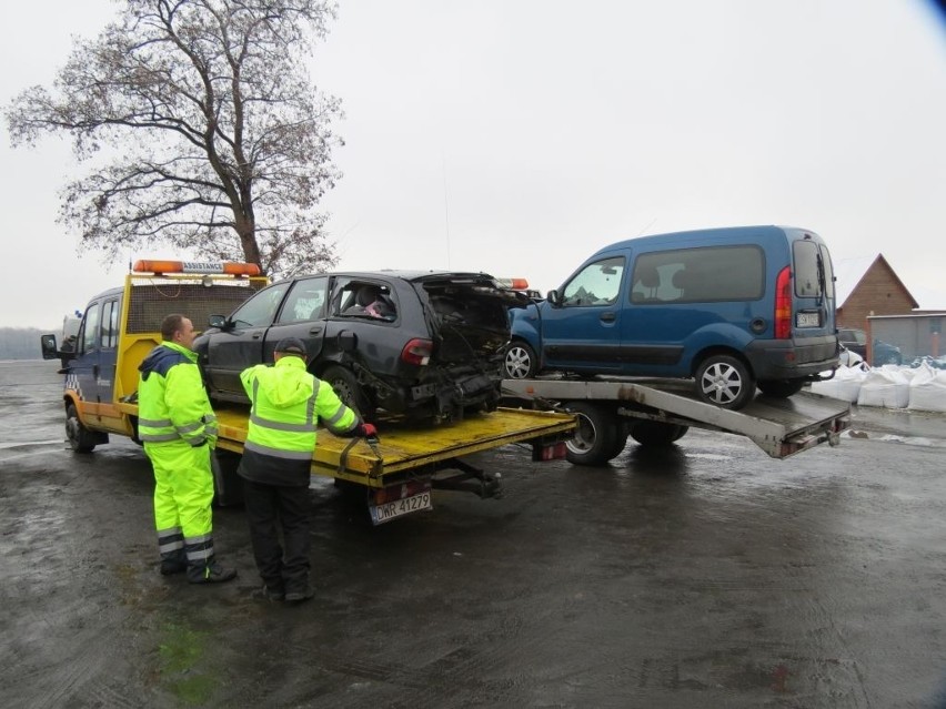 Wypadek na drodze z Wrocławia do Świdnicy