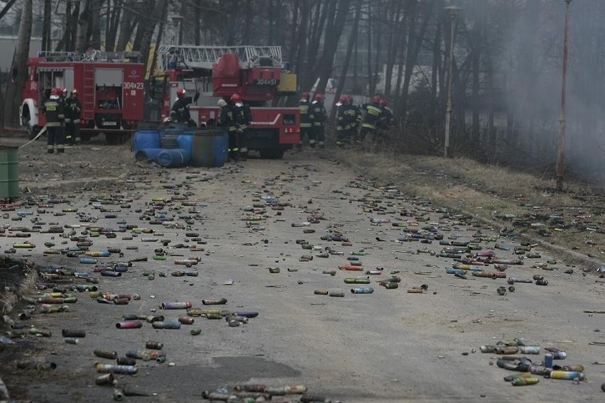 Magazynowane w hali dezodoranty latały w powietrze